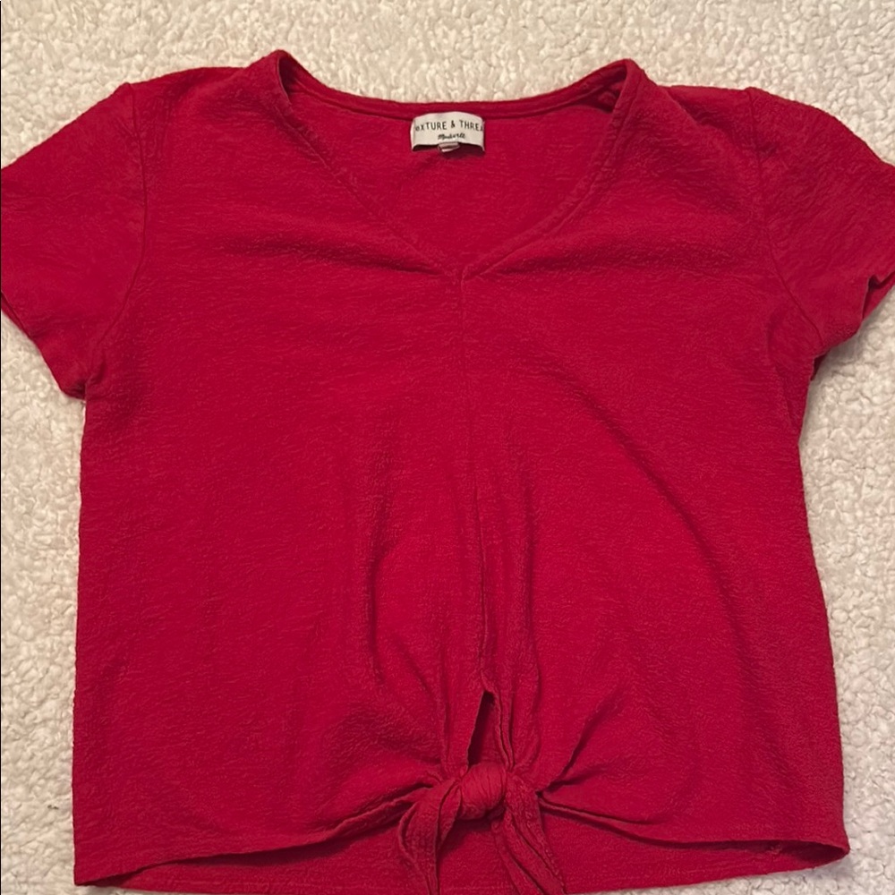 Madewell Red Short Sleeve Tee